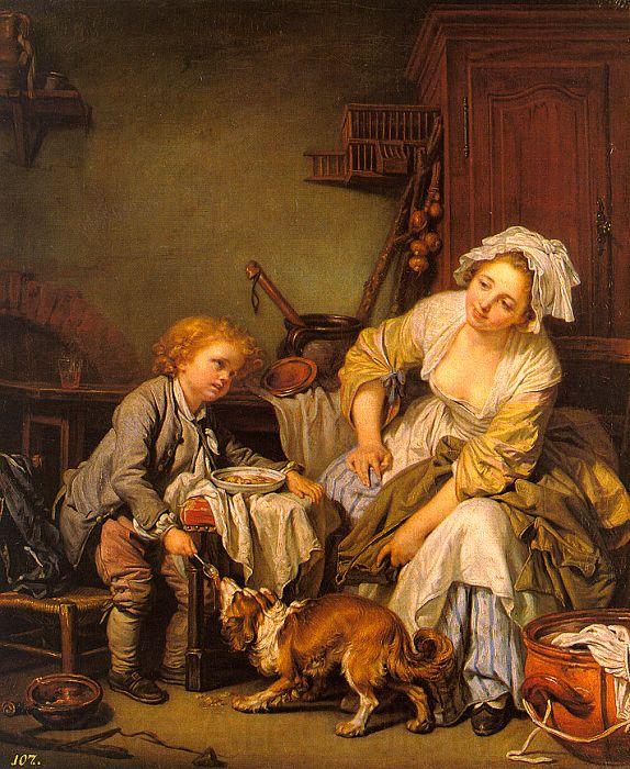 Jean Baptiste Greuze The Spoiled Child France oil painting art